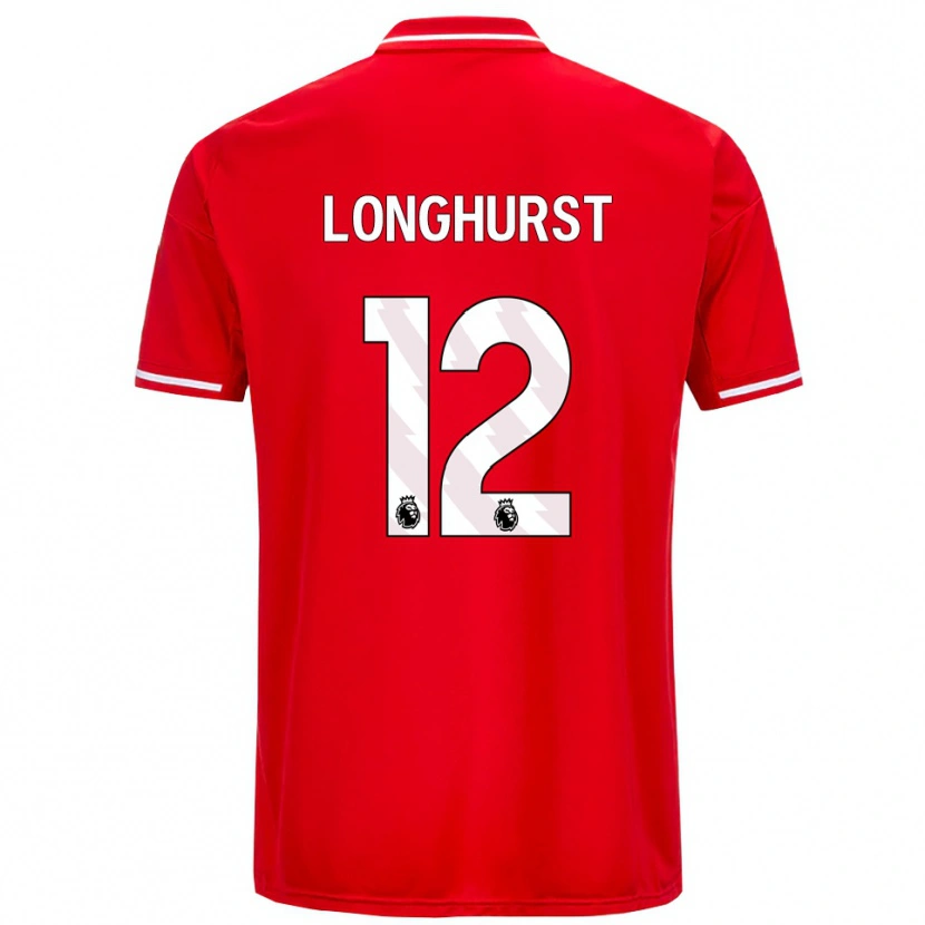 Danxen Herren Kate Longhurst #12 Rot Weiß Heimtrikot Trikot 2025/26 T-Shirt Schweiz