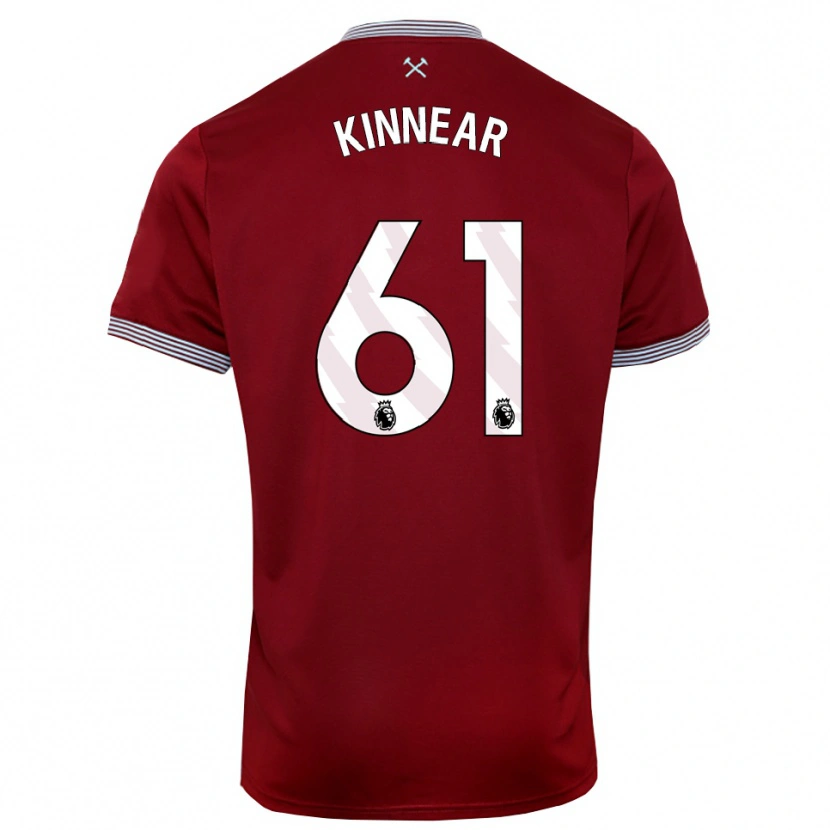 Danxen Herren Brian Kinnear #61 Burgunderrot Weiß Heimtrikot Trikot 2025/26 T-Shirt Schweiz