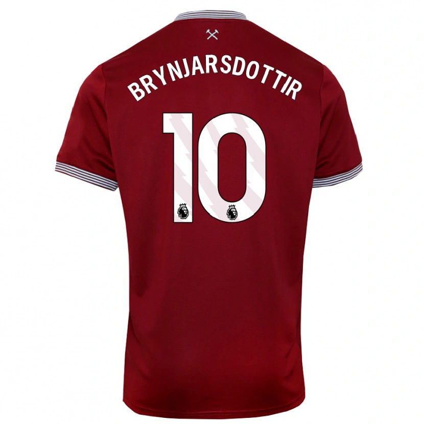 Danxen Herren Dagný Brynjarsdóttir #10 Burgunderrot Weiß Heimtrikot Trikot 2025/26 T-Shirt Schweiz