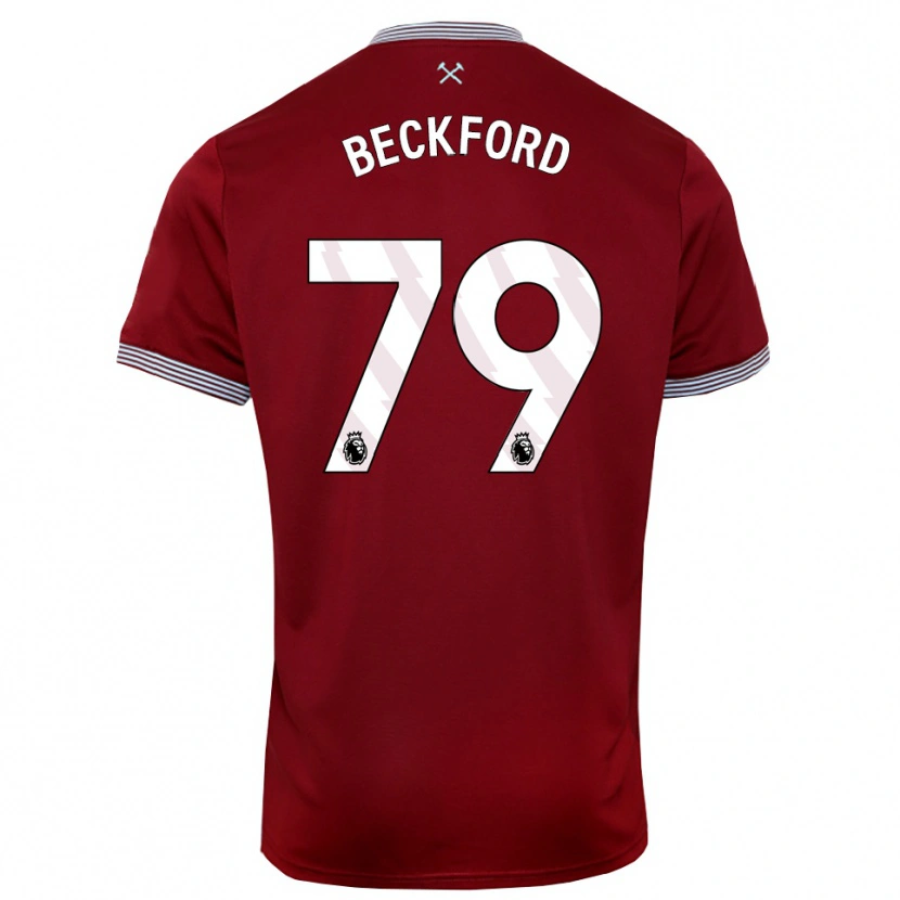 Danxen Herren Lewis Beckford #79 Burgunderrot Weiß Heimtrikot Trikot 2025/26 T-Shirt Schweiz