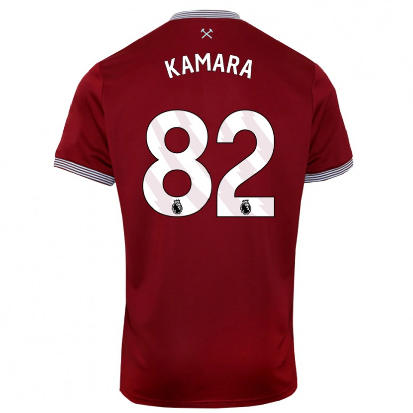 Danxen Herren Aaron Kamara #82 Burgunderrot Weiß Heimtrikot Trikot 2025/26 T-Shirt Schweiz