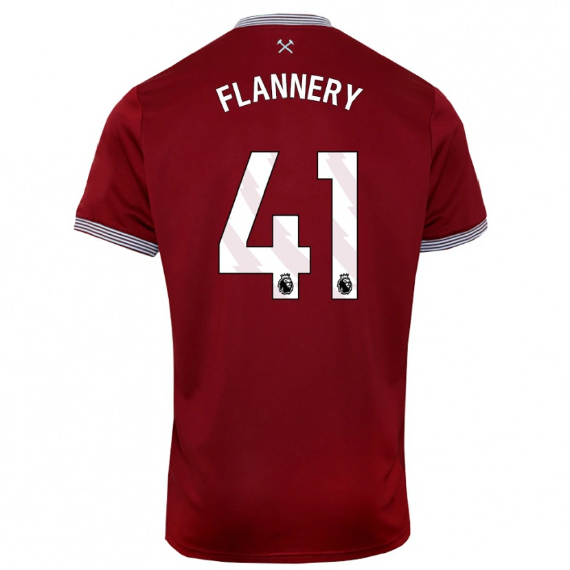 Danxen Herren Keira Flannery #41 Burgunderrot Weiß Heimtrikot Trikot 2025/26 T-Shirt Schweiz