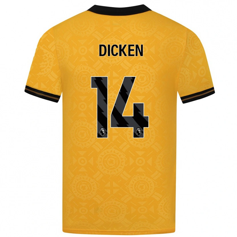 Danxen Herren Amy Dicken #14 Gelb Schwarz Heimtrikot Trikot 2025/26 T-Shirt Schweiz