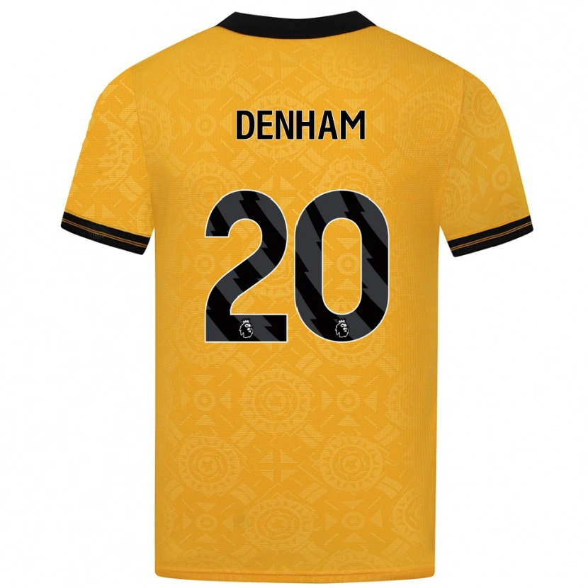 Danxen Herren Ania Denham #20 Gelb Schwarz Heimtrikot Trikot 2025/26 T-Shirt Schweiz