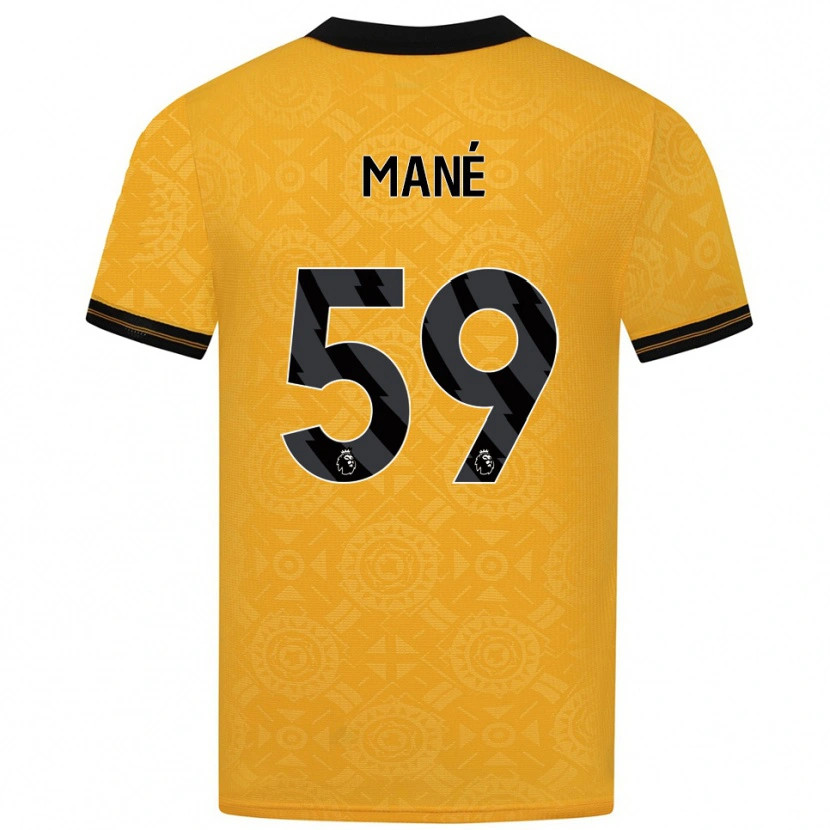 Danxen Herren Mateus Mané #59 Gelb Schwarz Heimtrikot Trikot 2025/26 T-Shirt Schweiz