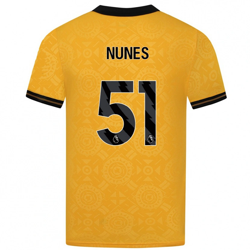Danxen Herren Grazi Nunes #51 Gelb Schwarz Heimtrikot Trikot 2025/26 T-Shirt Schweiz