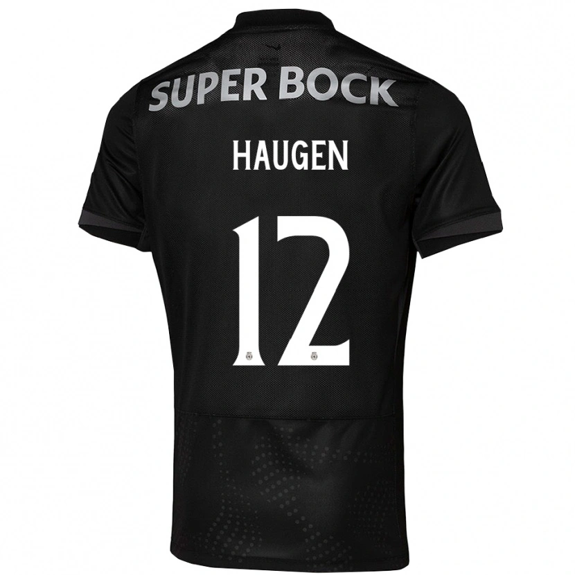 Danxen Herren Madison Haugen #12 Schwarz Weiß Auswärtstrikot Trikot 2025/26 T-Shirt Schweiz