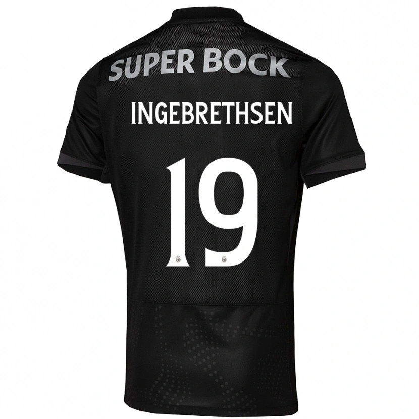 Danxen Herren Erik Ingebrethsen #19 Schwarz Weiß Auswärtstrikot Trikot 2025/26 T-Shirt Schweiz