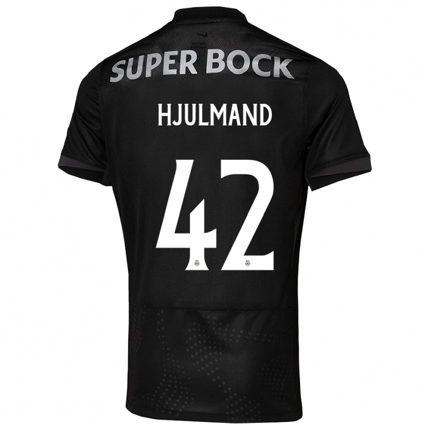 Danxen Herren Morten Hjulmand #42 Schwarz Weiß Auswärtstrikot Trikot 2025/26 T-Shirt Schweiz