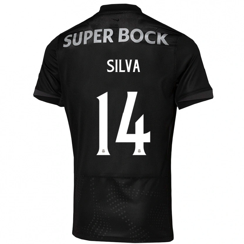 Danxen Herren Guilherme Silva #14 Schwarz Weiß Auswärtstrikot Trikot 2025/26 T-Shirt Schweiz