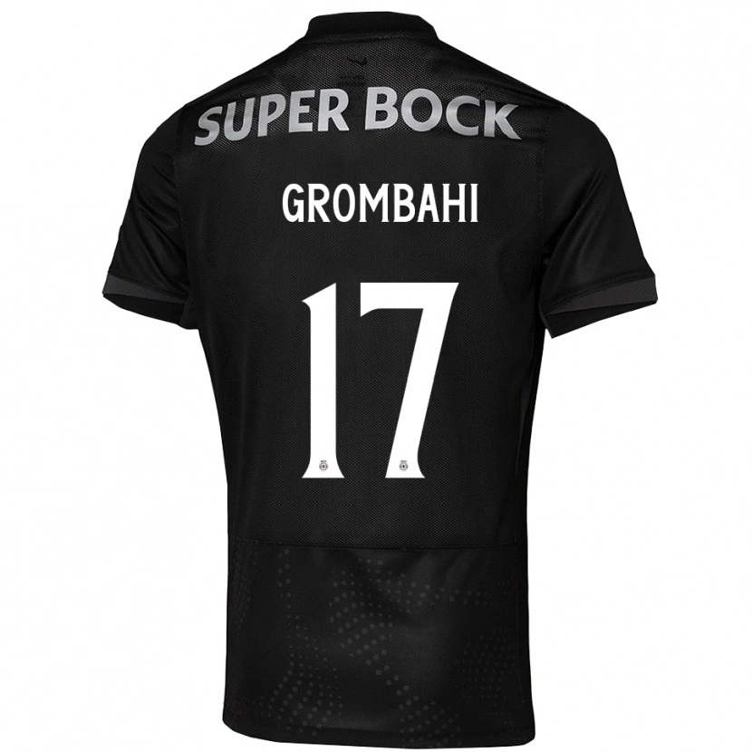 Danxen Herren Chris Grombahi #17 Schwarz Weiß Auswärtstrikot Trikot 2025/26 T-Shirt Schweiz