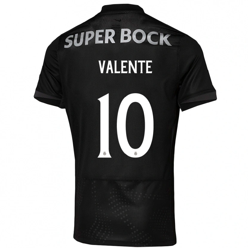 Danxen Herren João Valente #10 Schwarz Weiß Auswärtstrikot Trikot 2025/26 T-Shirt Schweiz