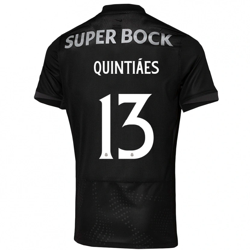 Danxen Herren Rodrigo Quintiães #13 Schwarz Weiß Auswärtstrikot Trikot 2025/26 T-Shirt Schweiz