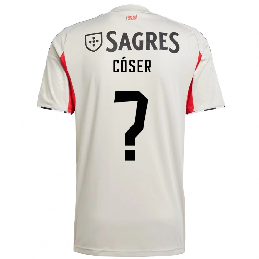 Danxen Herren Tiago Cóser #0 Creme Weiß Rot Auswärtstrikot Trikot 2025/26 T-Shirt Schweiz