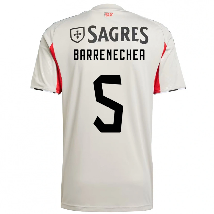 Danxen Herren Enzo Barrenechea #5 Creme Weiß Rot Auswärtstrikot Trikot 2025/26 T-Shirt Schweiz