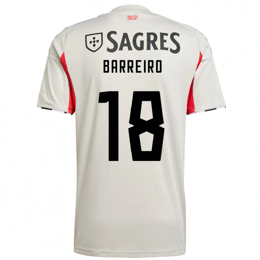Danxen Herren Leandro Barreiro #18 Creme Weiß Rot Auswärtstrikot Trikot 2025/26 T-Shirt Schweiz