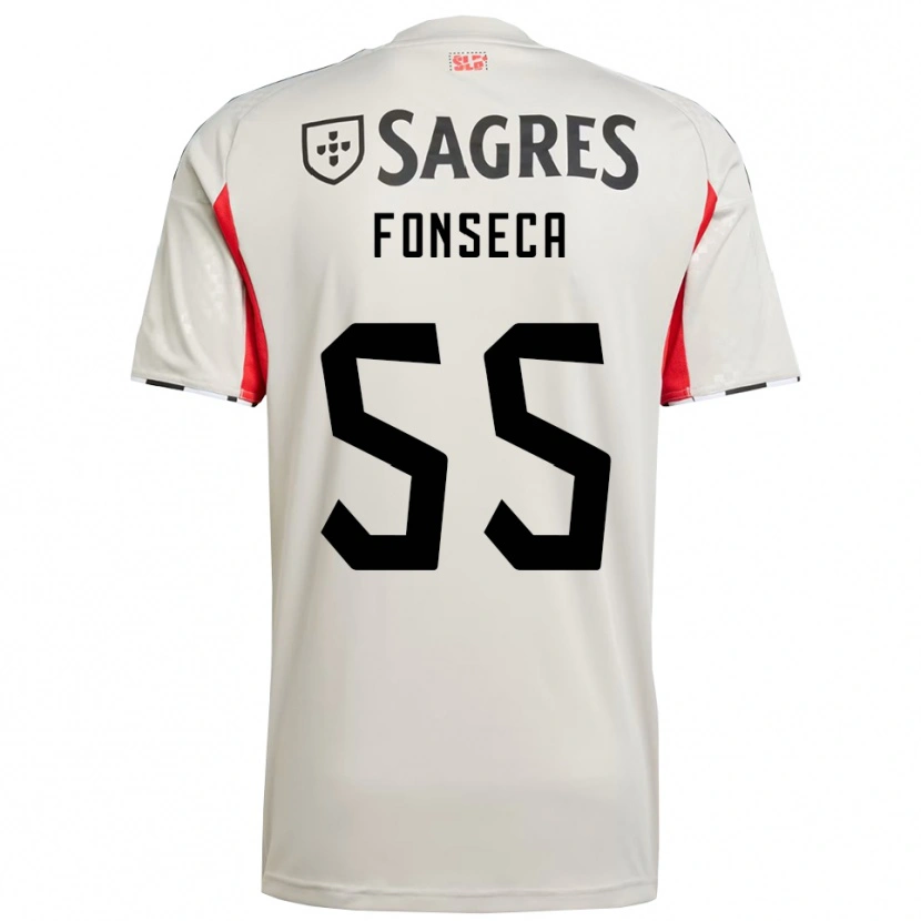 Danxen Herren João Fonseca #55 Creme Weiß Rot Auswärtstrikot Trikot 2025/26 T-Shirt Schweiz