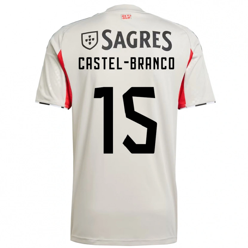 Danxen Herren Diego Castel Branco #15 Creme Weiß Rot Auswärtstrikot Trikot 2025/26 T-Shirt Schweiz