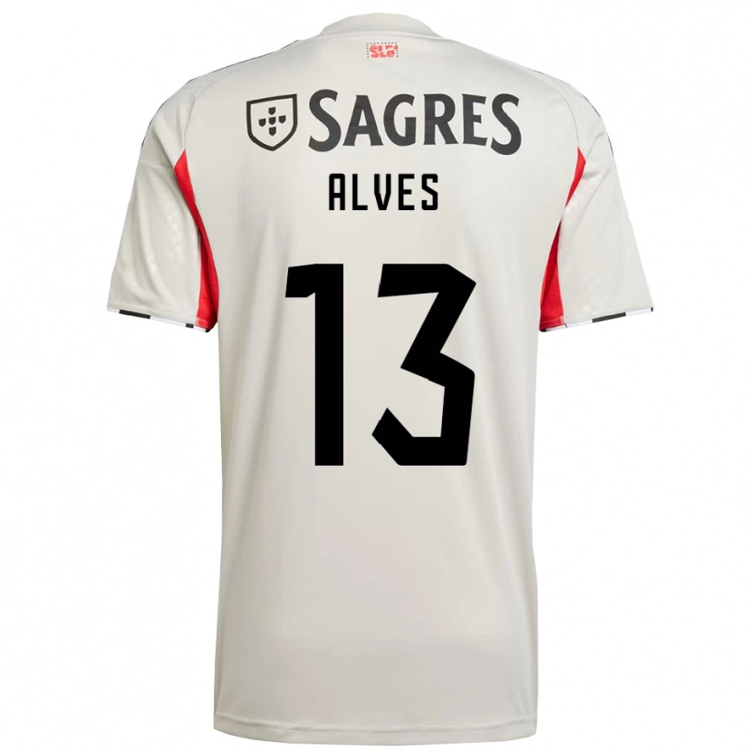 Danxen Herren Lúcia Alves #13 Creme Weiß Rot Auswärtstrikot Trikot 2025/26 T-Shirt Schweiz