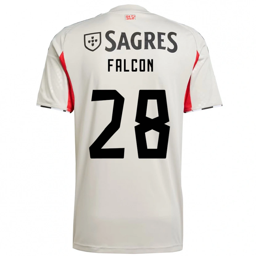Danxen Herren Andrea Falcón #28 Creme Weiß Rot Auswärtstrikot Trikot 2025/26 T-Shirt Schweiz