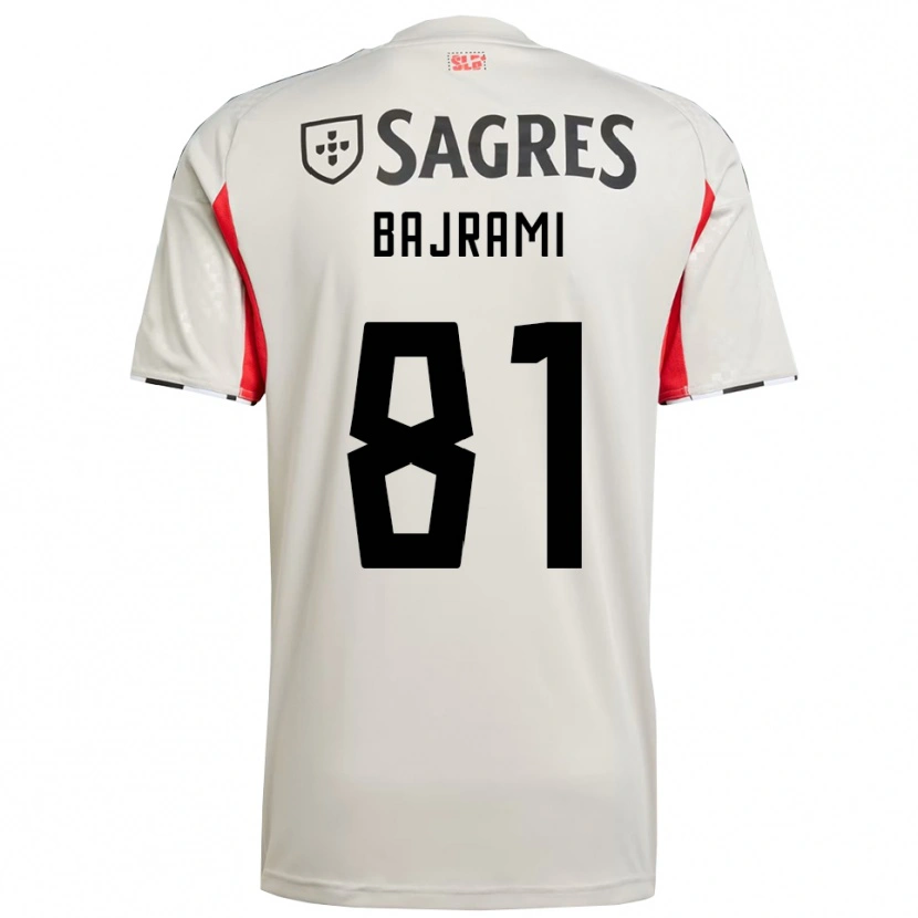 Danxen Herren Adrian Bajrami #81 Creme Weiß Rot Auswärtstrikot Trikot 2025/26 T-Shirt Schweiz