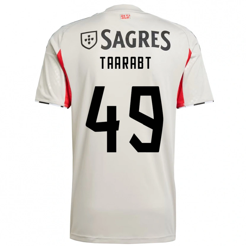 Danxen Herren Adel Taarabt #49 Creme Weiß Rot Auswärtstrikot Trikot 2025/26 T-Shirt Schweiz