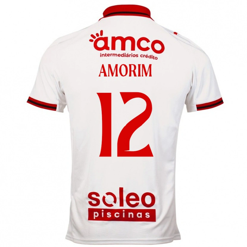 Danxen Herren Renato Amorim #12 Weiß Rot Auswärtstrikot Trikot 2025/26 T-Shirt Schweiz