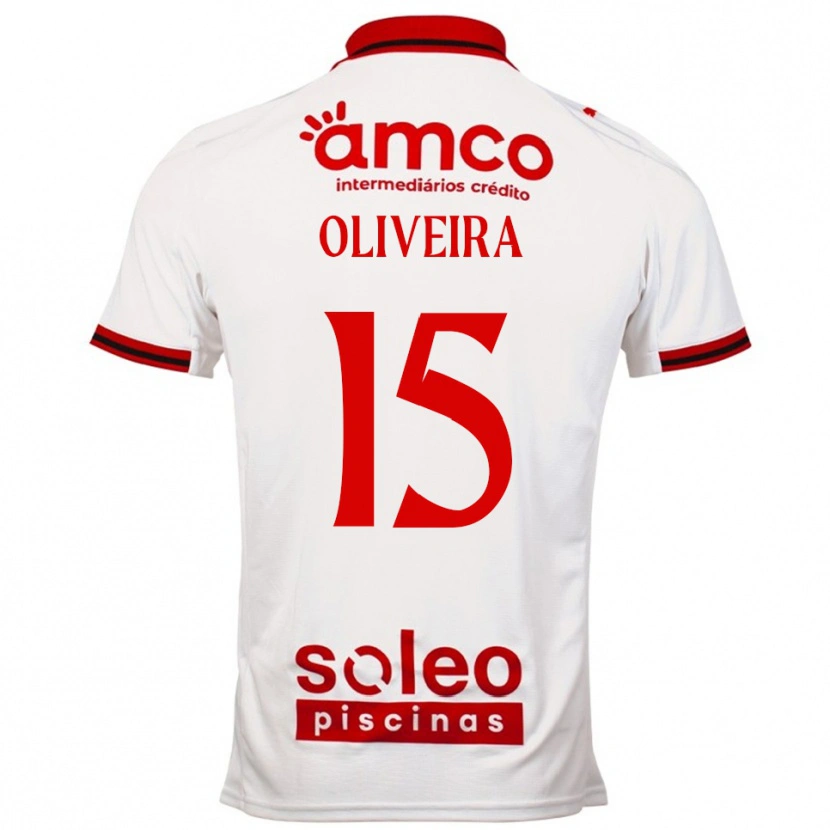 Danxen Herren Paulo Oliveira #15 Weiß Rot Auswärtstrikot Trikot 2025/26 T-Shirt Schweiz