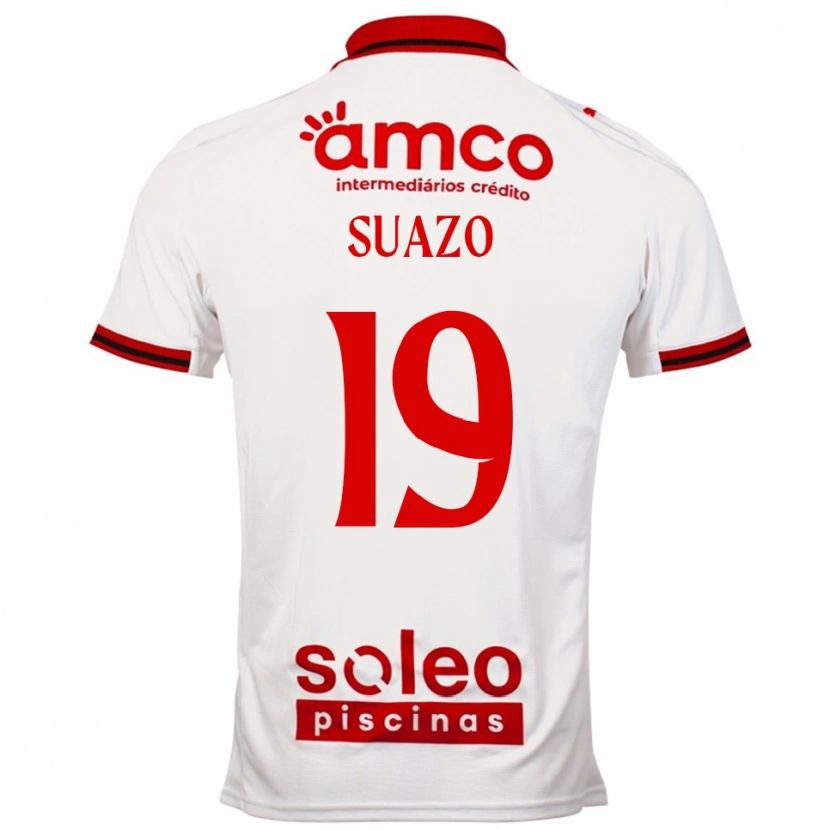 Danxen Herren Luis Suazo #19 Weiß Rot Auswärtstrikot Trikot 2025/26 T-Shirt Schweiz