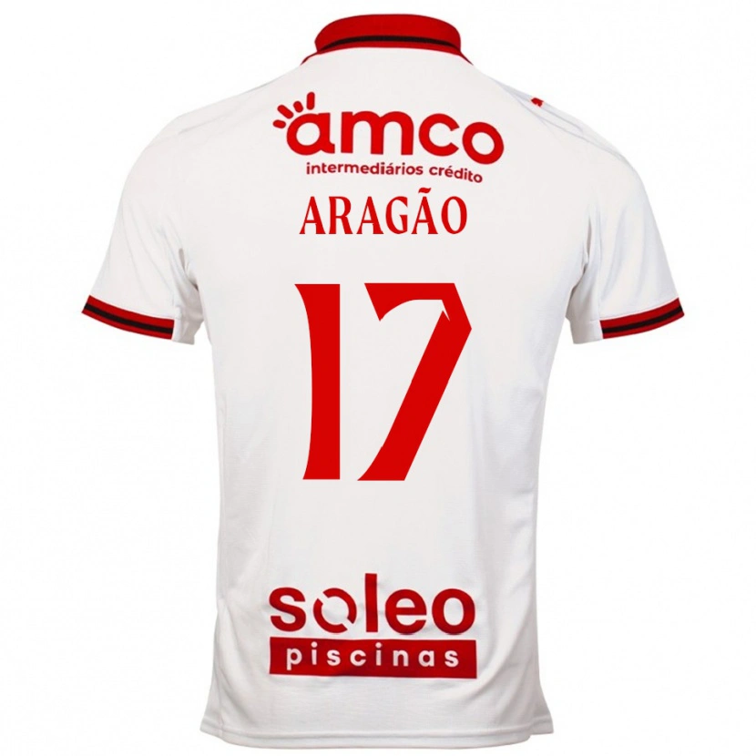 Danxen Herren João Aragão #17 Weiß Rot Auswärtstrikot Trikot 2025/26 T-Shirt Schweiz