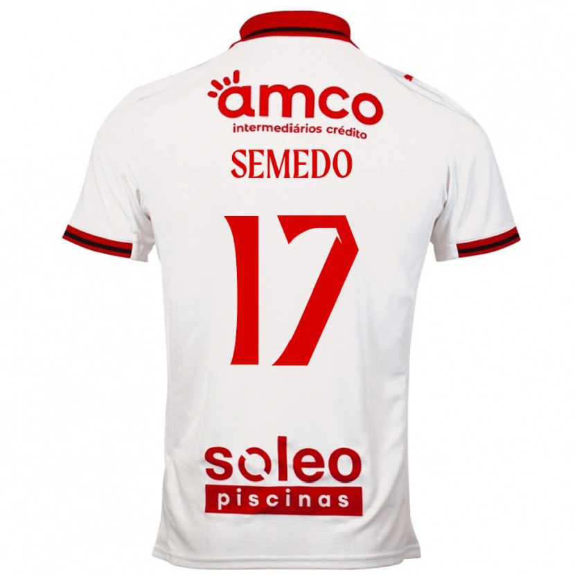 Danxen Herren Afonso Semedo #17 Weiß Rot Auswärtstrikot Trikot 2025/26 T-Shirt Schweiz