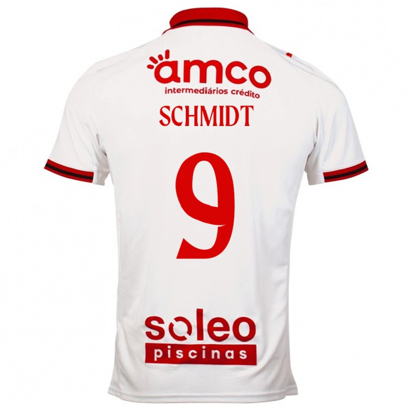 Danxen Herren Malu Schmidt #9 Weiß Rot Auswärtstrikot Trikot 2025/26 T-Shirt Schweiz