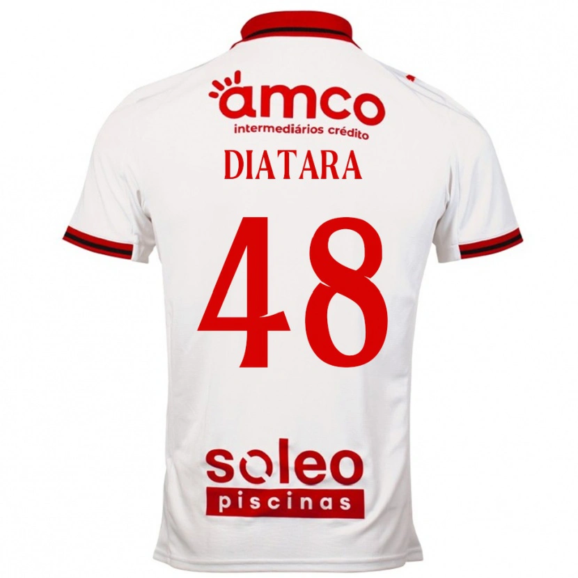 Danxen Herren Samba Diatara #48 Weiß Rot Auswärtstrikot Trikot 2025/26 T-Shirt Schweiz
