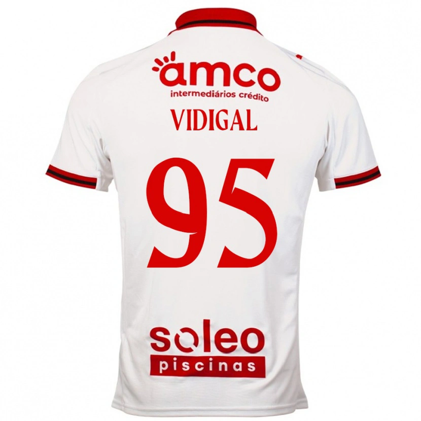 Danxen Herren Sandro Vidigal #95 Weiß Rot Auswärtstrikot Trikot 2025/26 T-Shirt Schweiz
