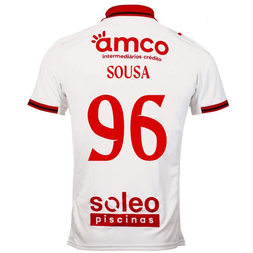 Danxen Herren Afonso Sousa #96 Weiß Rot Auswärtstrikot Trikot 2025/26 T-Shirt Schweiz