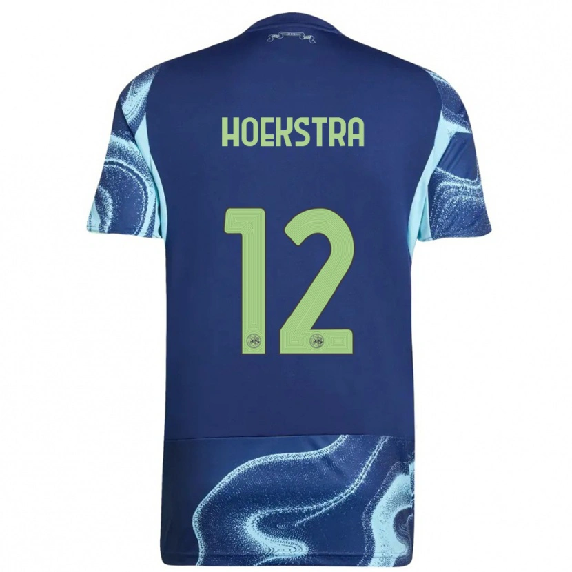 Danxen Herren Isabelle Hoekstra #12 Marine Himmelblau Auswärtstrikot Trikot 2025/26 T-Shirt Schweiz