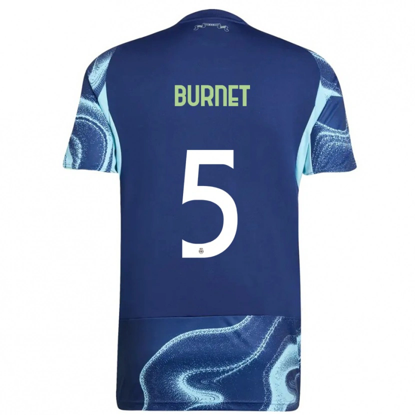 Danxen Herren Lorenzo Burnet #5 Marine Himmelblau Auswärtstrikot Trikot 2025/26 T-Shirt Schweiz