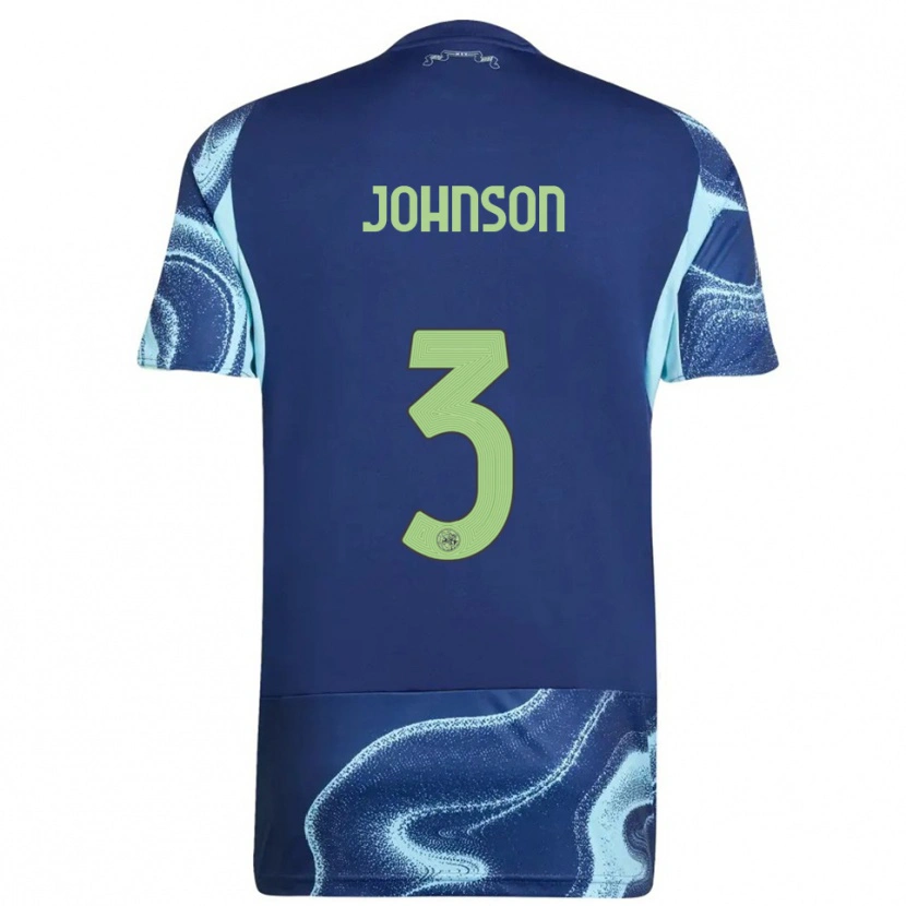Danxen Herren Jinairo Johnson #3 Marine Himmelblau Auswärtstrikot Trikot 2025/26 T-Shirt Schweiz