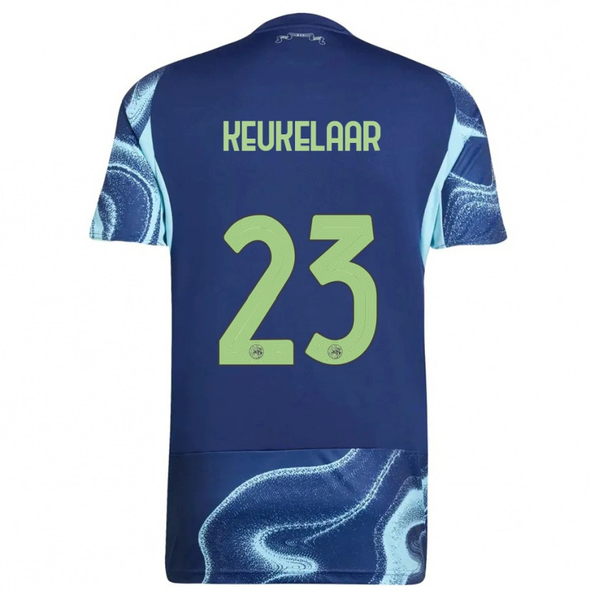 Danxen Herren Lotte Keukelaar #23 Marine Himmelblau Auswärtstrikot Trikot 2025/26 T-Shirt Schweiz