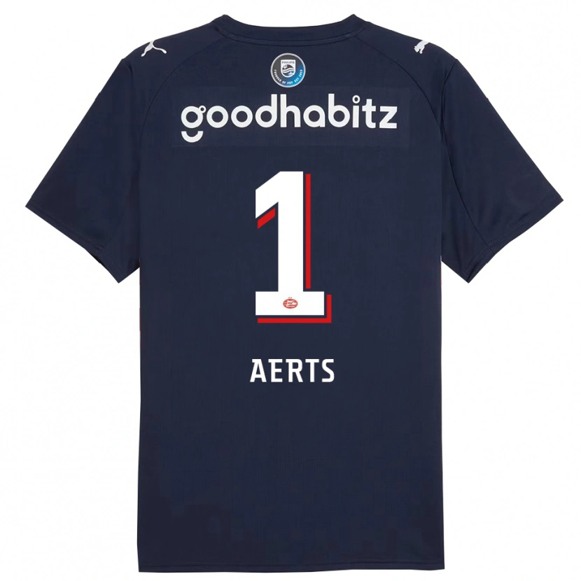 Danxen Herren Kane Aerts #1 Marine Weiß Auswärtstrikot Trikot 2025/26 T-Shirt Schweiz