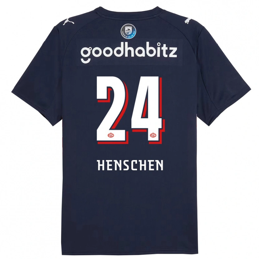 Danxen Herren Emmeke Henschen #24 Marine Weiß Auswärtstrikot Trikot 2025/26 T-Shirt Schweiz