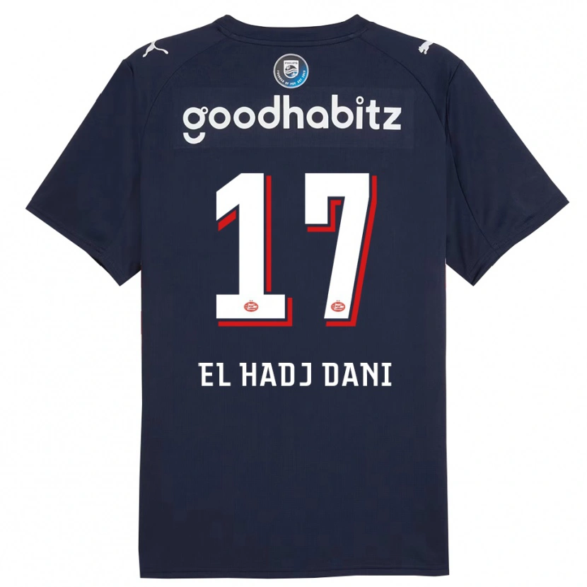 Danxen Herren Soudais El Hadj Dani #17 Marine Weiß Auswärtstrikot Trikot 2025/26 T-Shirt Schweiz
