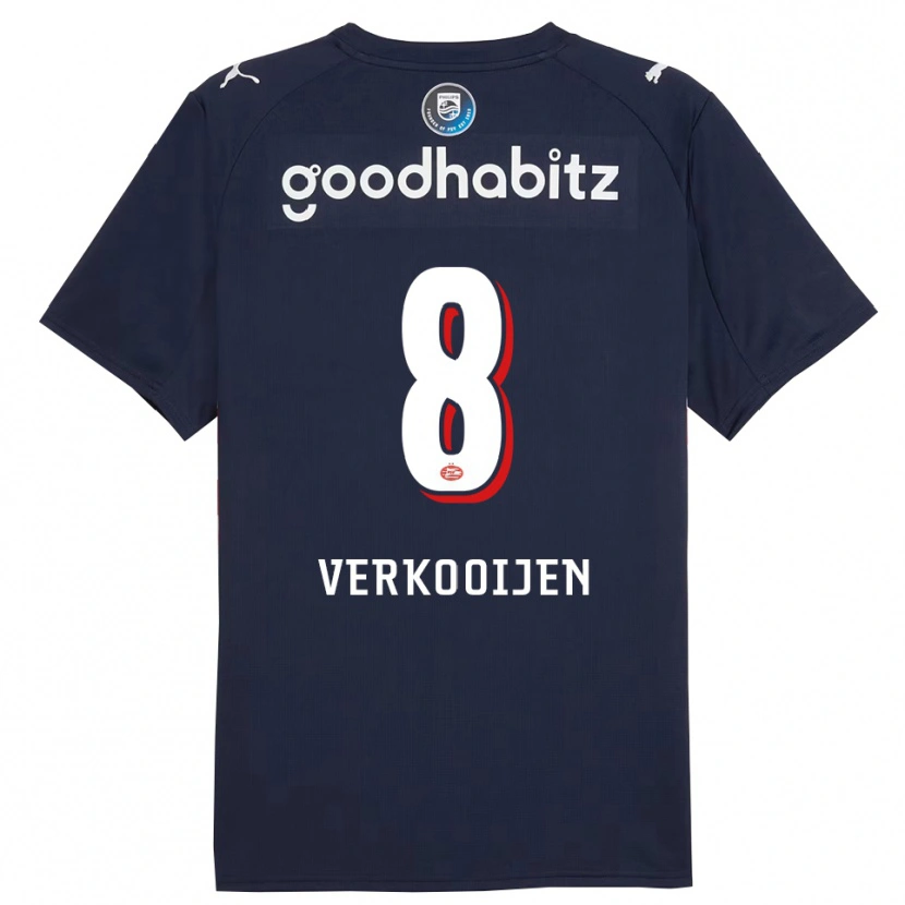 Danxen Herren Nicolas Verkooijen #8 Marine Weiß Auswärtstrikot Trikot 2025/26 T-Shirt Schweiz