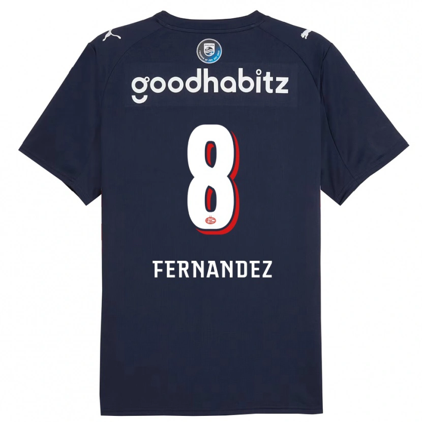 Danxen Herren Noah Fernandez #8 Marine Weiß Auswärtstrikot Trikot 2025/26 T-Shirt Schweiz
