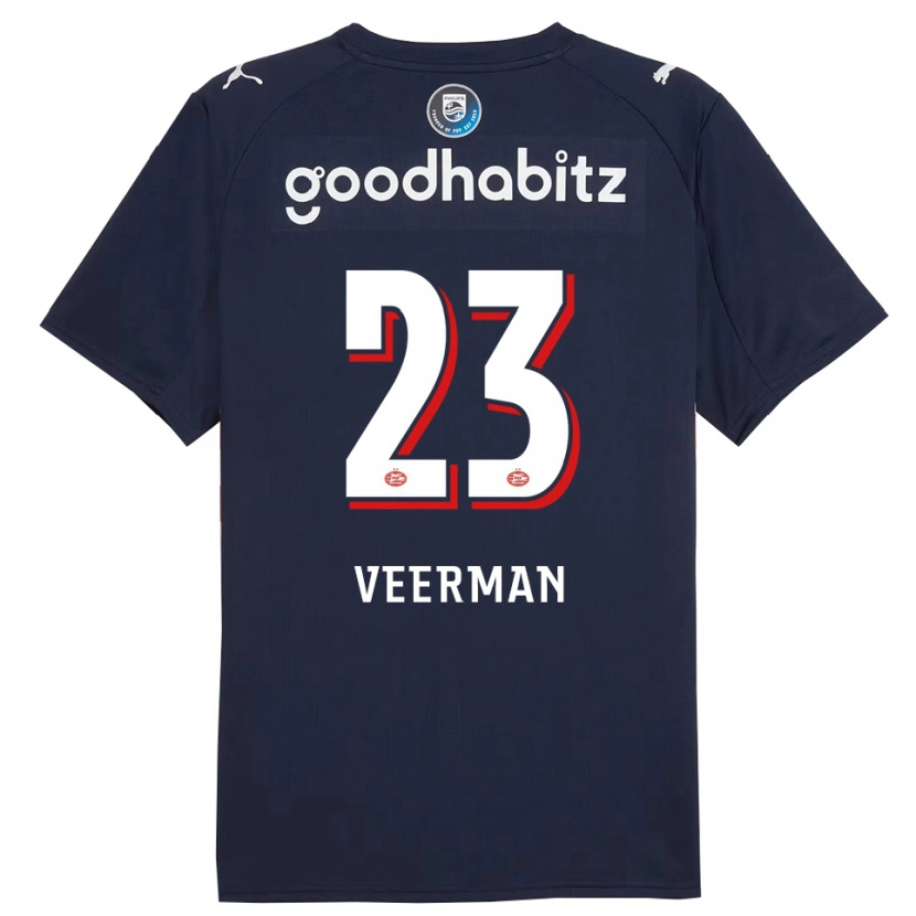 Danxen Herren Joey Veerman #23 Marine Weiß Auswärtstrikot Trikot 2025/26 T-Shirt Schweiz