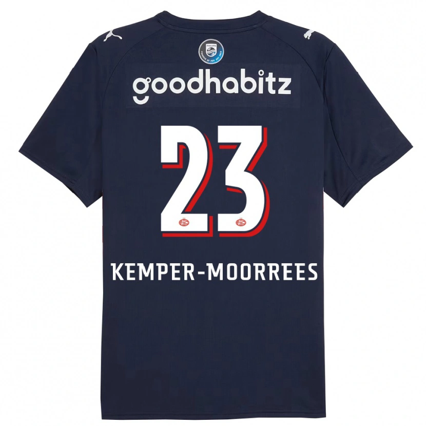 Danxen Herren Myrthe Kemper-Moorrees #23 Marine Weiß Auswärtstrikot Trikot 2025/26 T-Shirt Schweiz