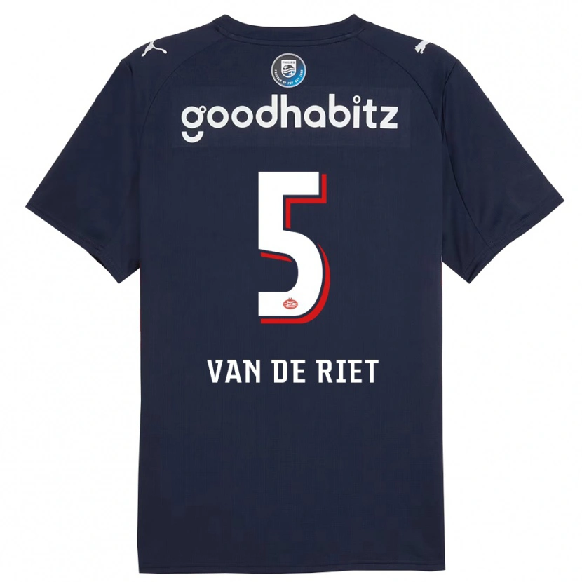 Danxen Herren Raf Van De Riet #5 Marine Weiß Auswärtstrikot Trikot 2025/26 T-Shirt Schweiz