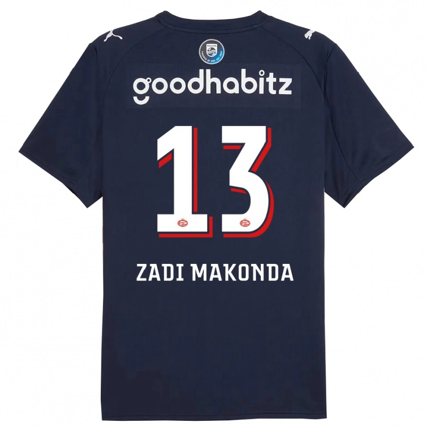 Danxen Herren David Zadi Makonda #13 Marine Weiß Auswärtstrikot Trikot 2025/26 T-Shirt Schweiz