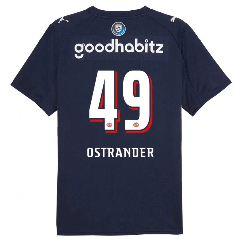 Danxen Herren William Ostrander #49 Marine Weiß Auswärtstrikot Trikot 2025/26 T-Shirt Schweiz