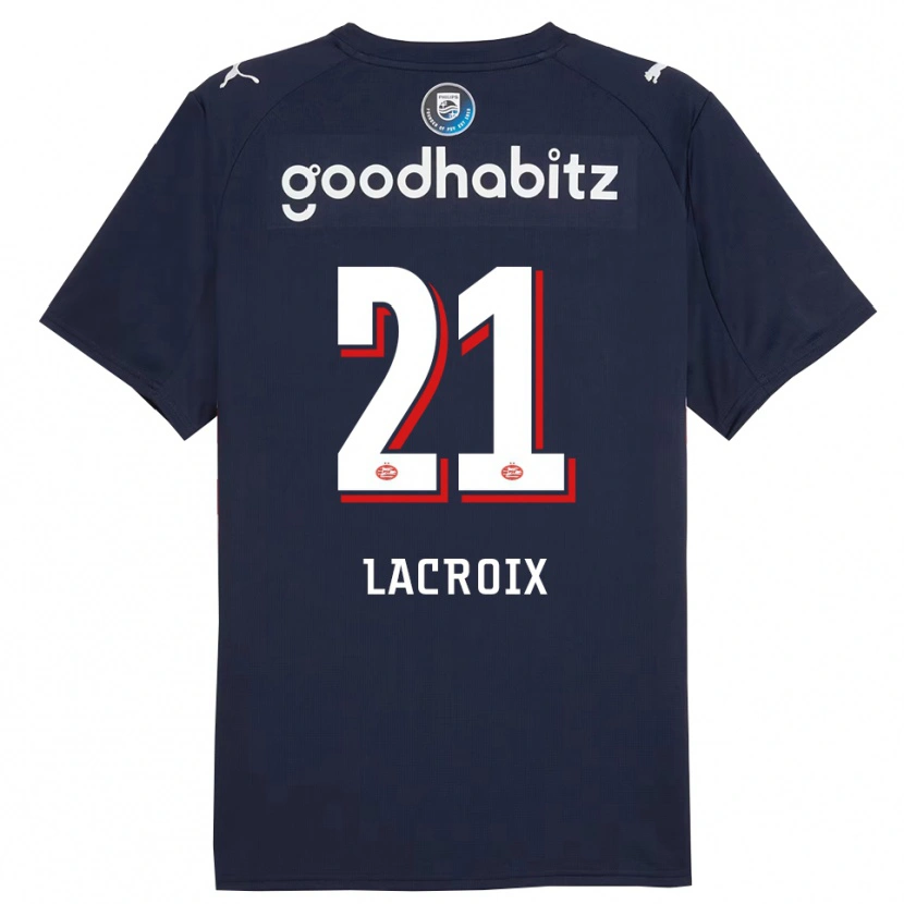 Danxen Herren Robine Lacroix #21 Marine Weiß Auswärtstrikot Trikot 2025/26 T-Shirt Schweiz